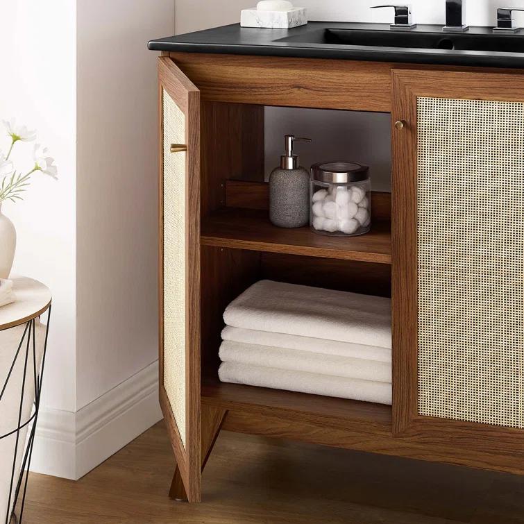 Modway Modway Soma 36'' Free Standing Single Bathroom Vanity with Manufactured Wood Top