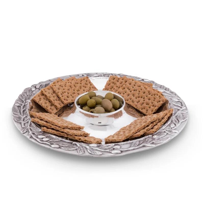 Arthur Court Designs Arthur Court Designs Tuscan Aluminum Chips And Dip Platter