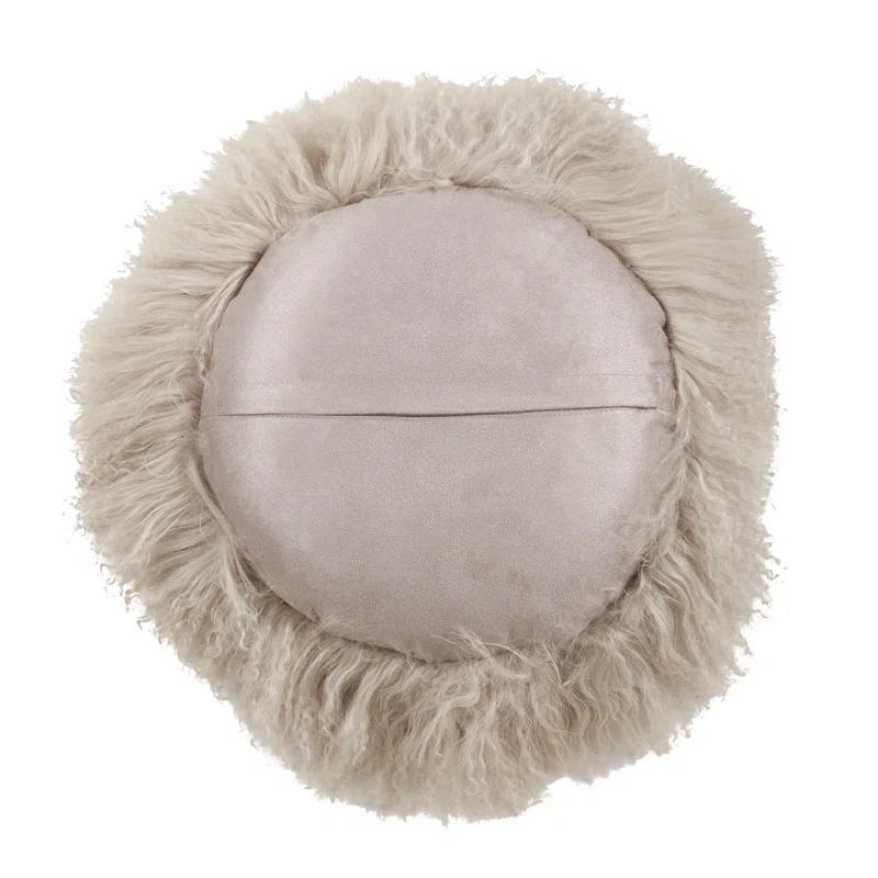 Mongolian Lamb Pillows Lumbar Throw Pillow