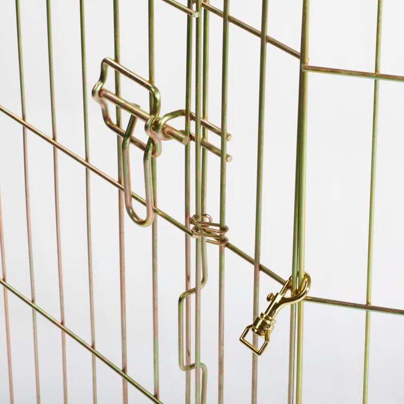 Midwest Homes For Pets MidWest Homes for Pets Gold Zinc Exercise Pen/Pet Playpen with Door
