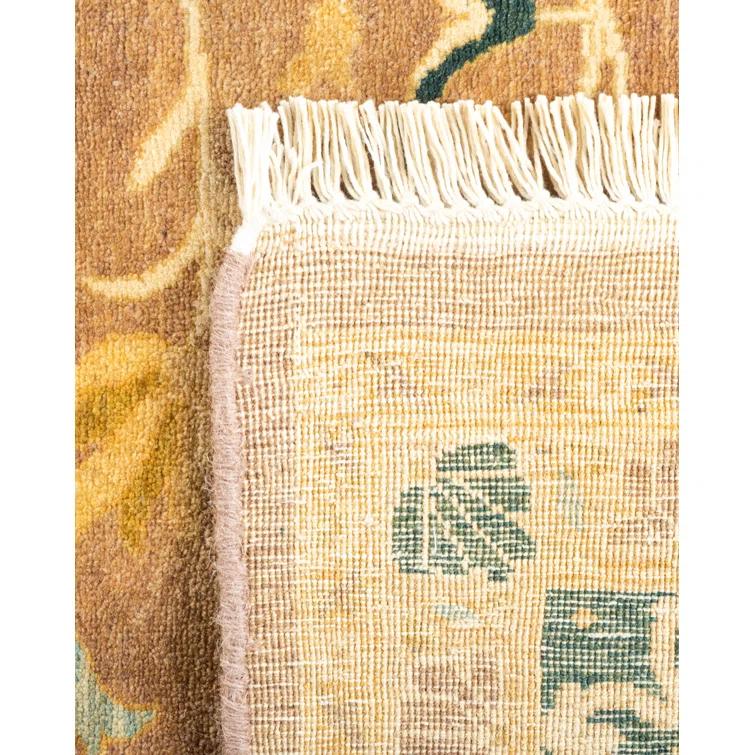 Isabelline One-of-a-Kind 6' 0" X 9' 5" 2000s Wool Area Rug in Brown