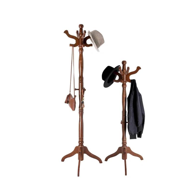 Red Barrel Studio® Coat Rack Free Standing With 11 Hooks