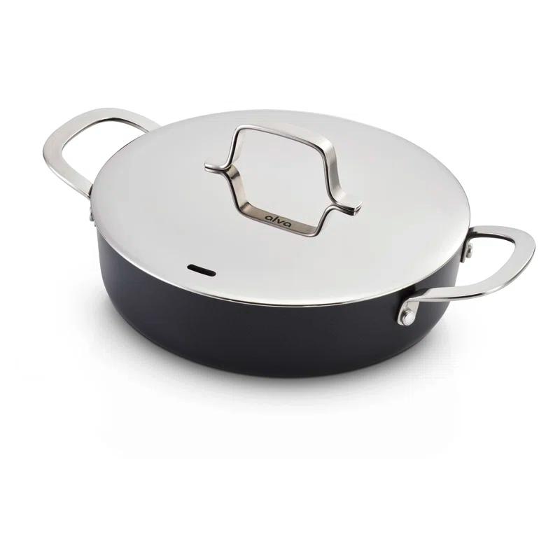 Alva Alva Maestro 3.5 Qt. Premium Nonstick Ceramic Frying Pan with Lid - Non Toxic and Oven Safe