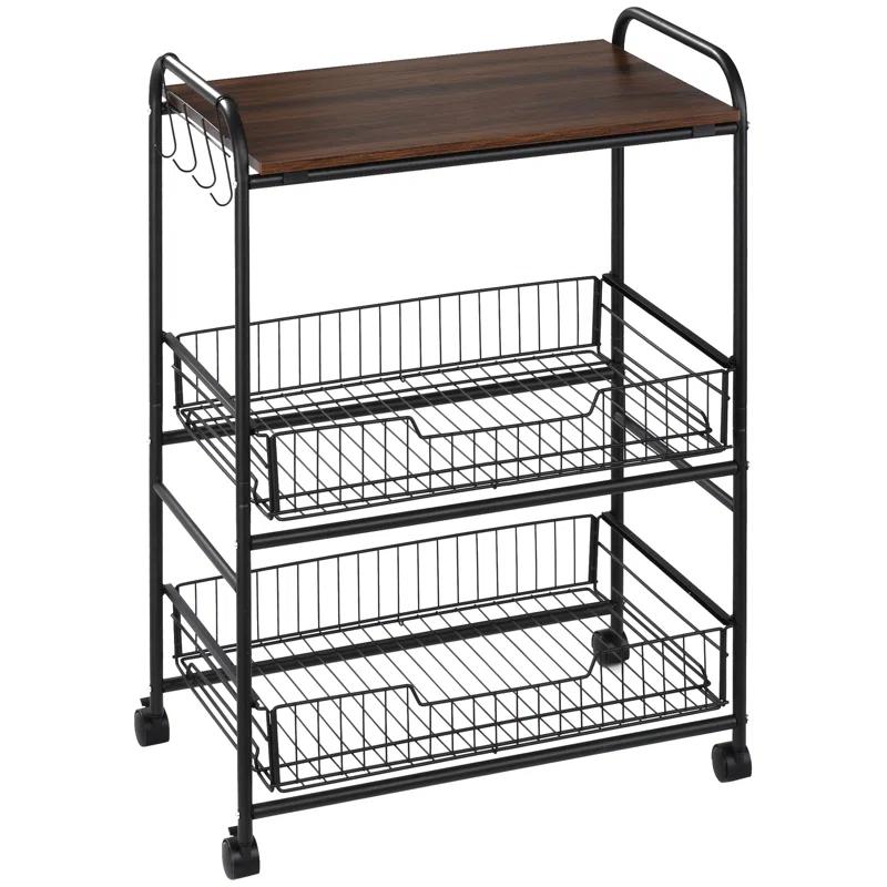 HomCom Kitchen Cart