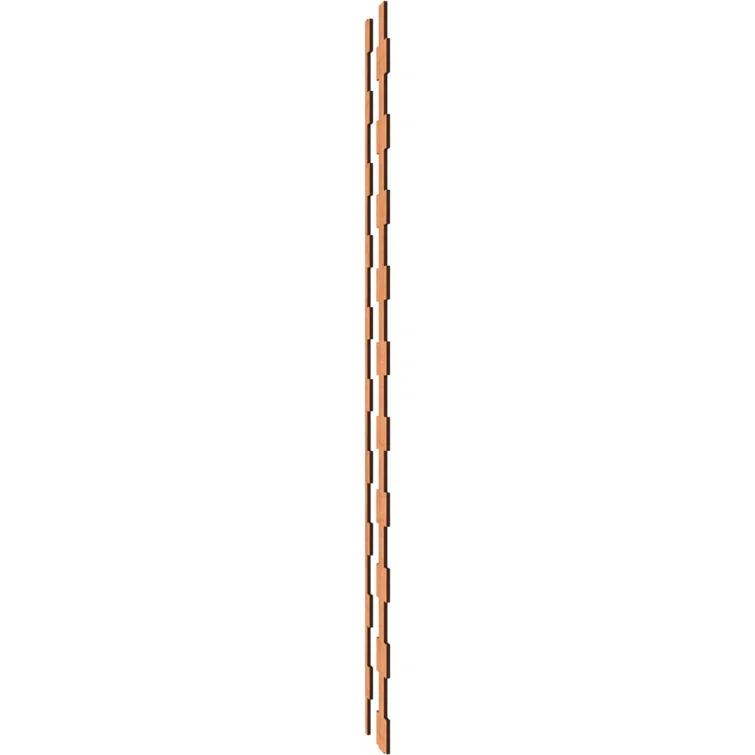 Ekena Millwork Midland Adjustable Wood Decorative Slat Wall Panel Kit