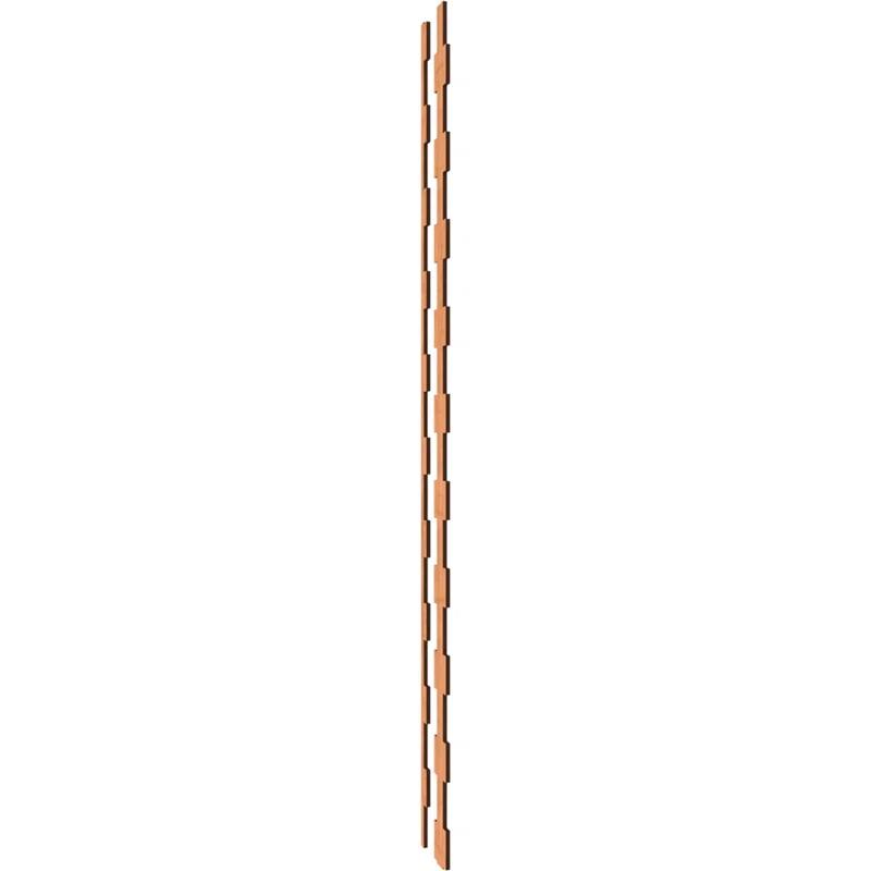Ekena Millwork Midland Adjustable Wood Decorative Slat Wall Panel Kit