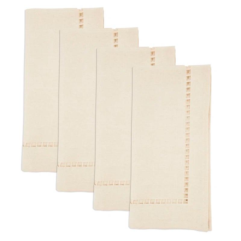 Saro Laser-Cut Hemstitch Napkin (Set of 4)