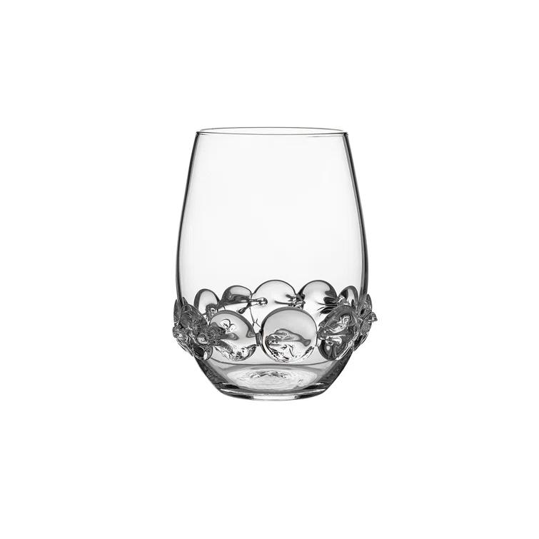 Juliska Heritage 12 oz. Stemless Wine Glass Assorted (Set of 4)