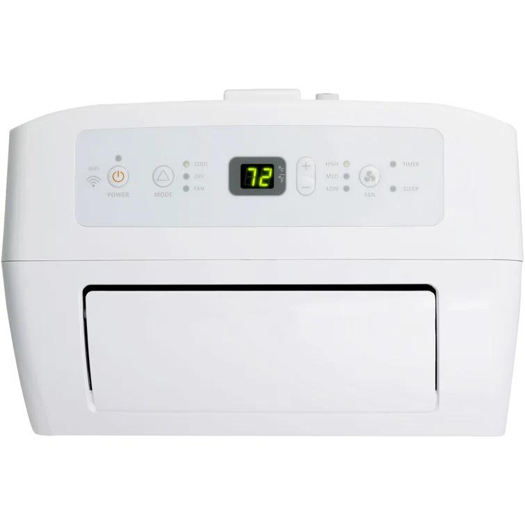 HiSense Hisense 8,000 BTU Smart Portable Air Conditioner with Wi-fi Controls, Dehumidifier and Remote, AC for Apartment, Bedroom, Medium Rooms up to 350 Square Feet in White