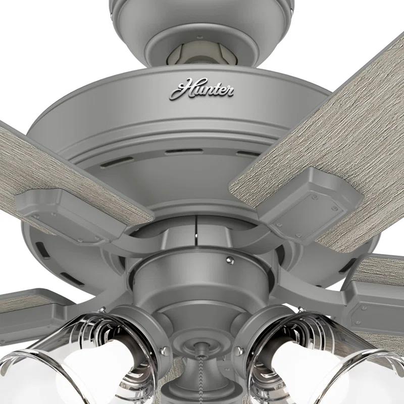 Hunter Fan 60" Crestfield 5 - Blade Ceiling Fan with Pull Chain and Light Kit Included