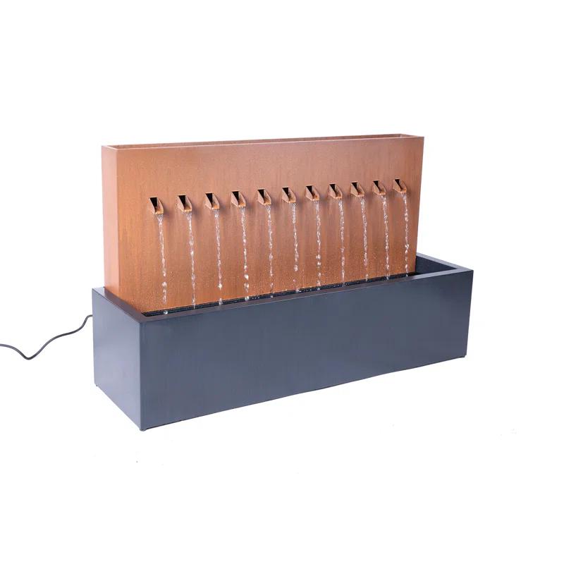 Hi-Line Gift Ltd. Metal Weather Resistant Floor Fountain