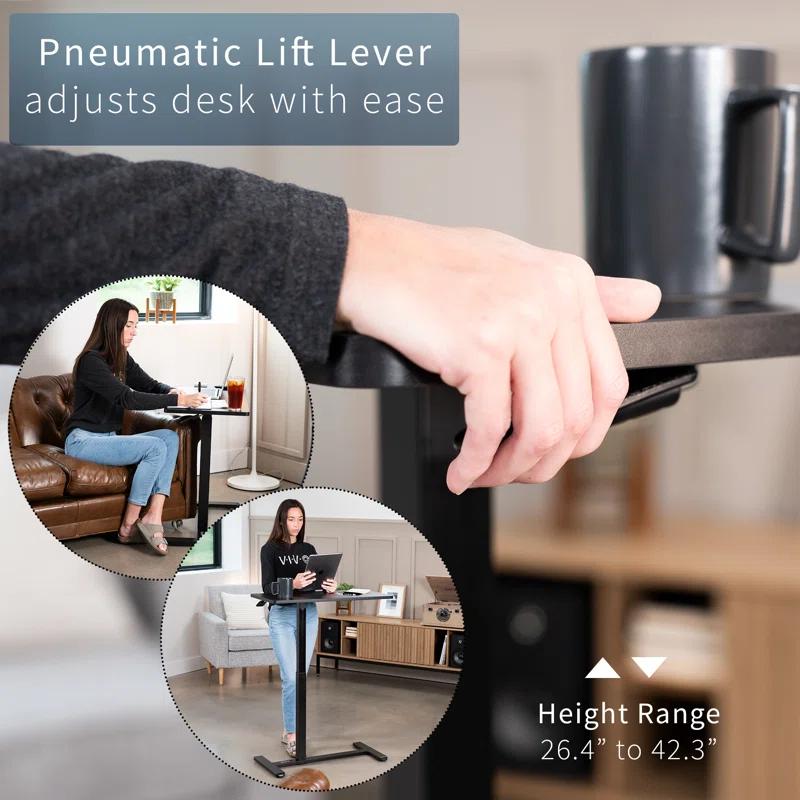 Vivo 26.4'' H x 31.5'' W Laptop Cart