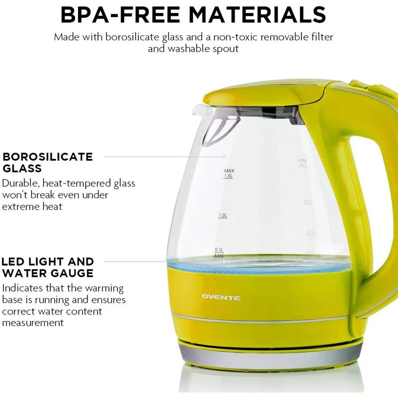 Ovente OVENTE 1.5 qt. Electric Tea Kettle