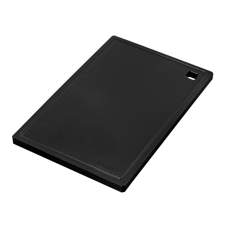 Ruvati Ruvati 17 x 11 inch LedgeFit Black Resin Replacement Cutting Board for Ruvati Workstation Sinks