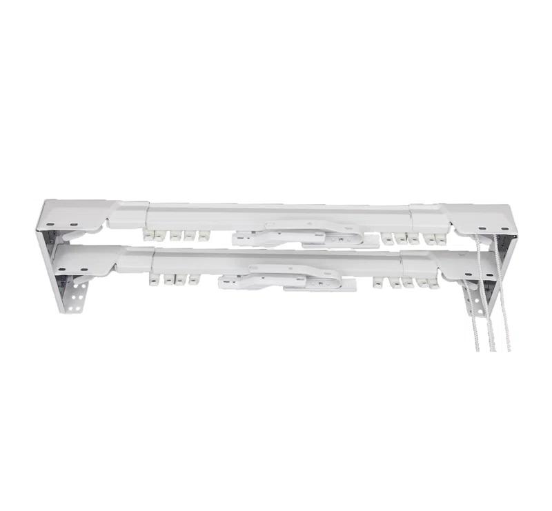 Bembry Adjustable Center-Open/One-Way Double Curtain Rod