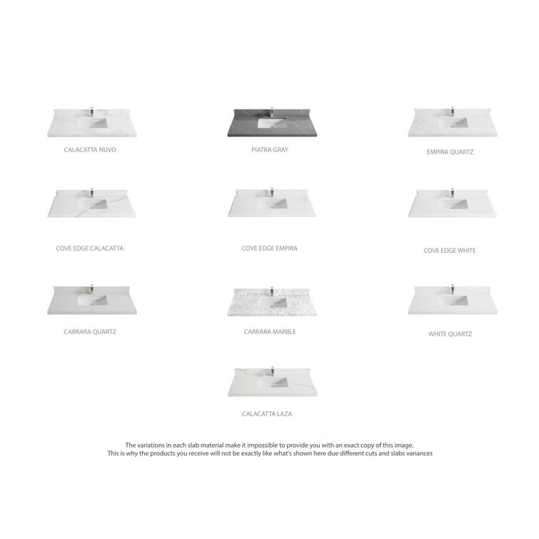 Willow Collections Aberdeen 42'' Single Bathroom Vanity with Quartz Top