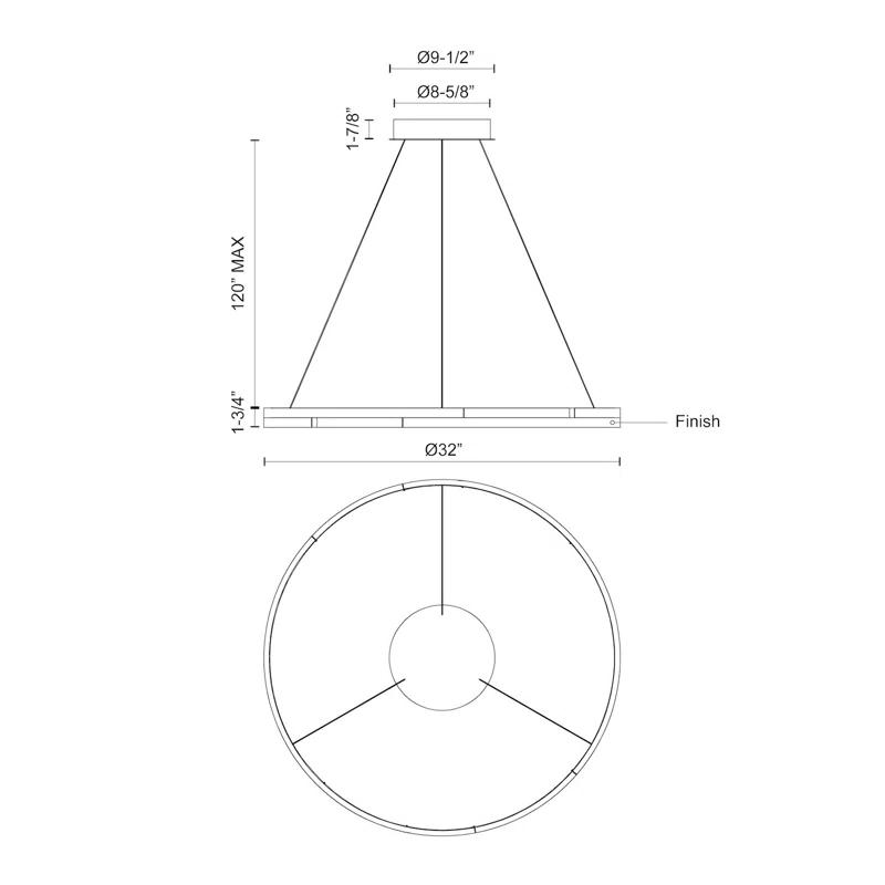 Anello Minor 1 - Light LED Unique/Statement Pendant