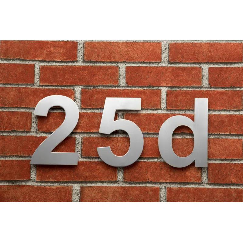 Barton Barton 6-Inch Floating Mount Steel House Number for Address Sign (Black)