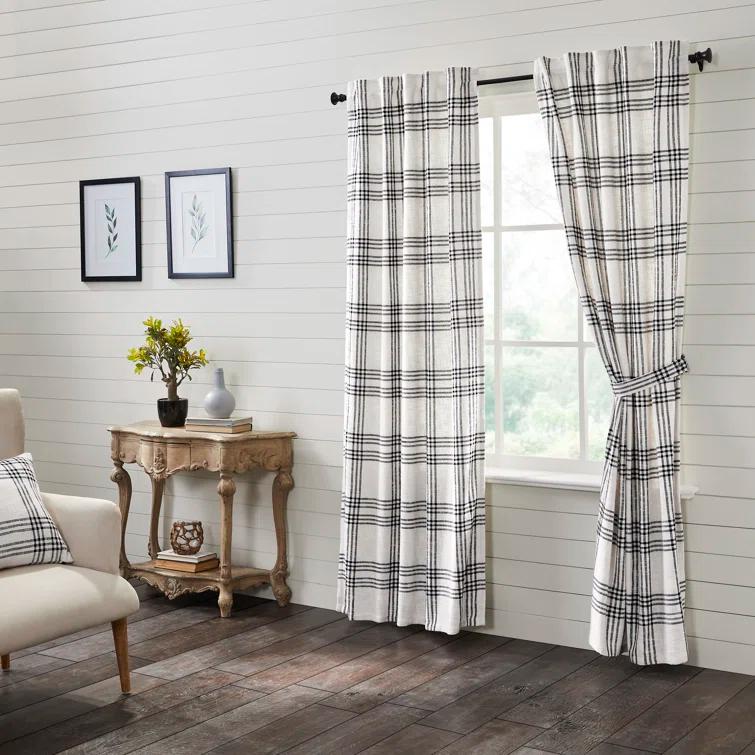 Gracie Oaks Cohe Cotton Room Darkening Curtain Panel Pair