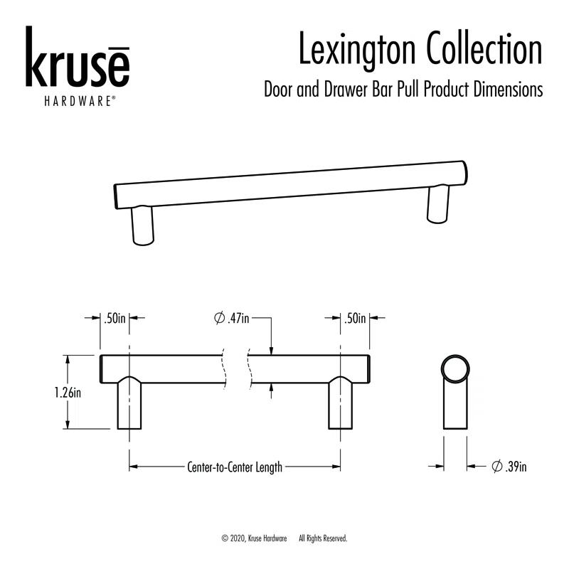 Bar Pull Kitchen Cabinet Handles, Solid Core Drawer Pulls for Cabinet Doors, 3"