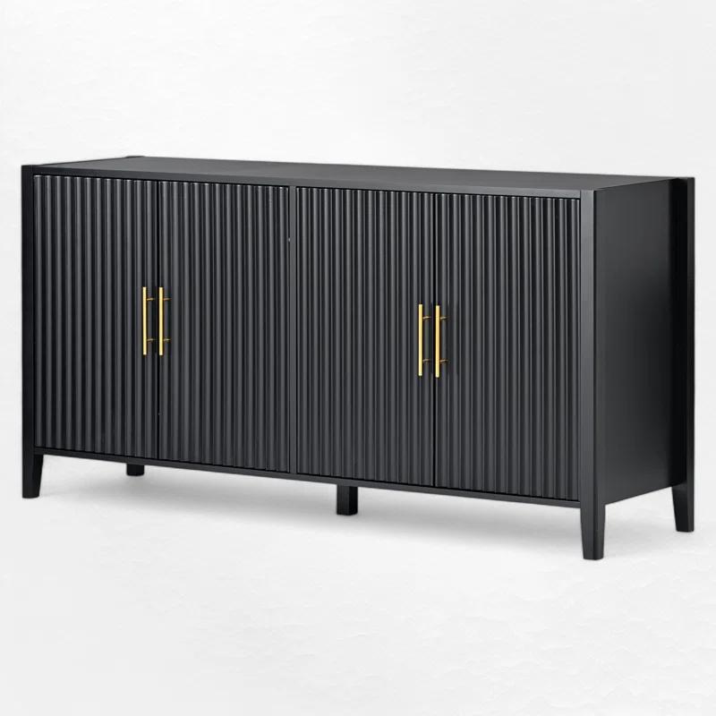 Condola Modern 63.1" Sideboard, Storage Credenza, Buffet Cabinet, Dining Cabinet with Metal Handles