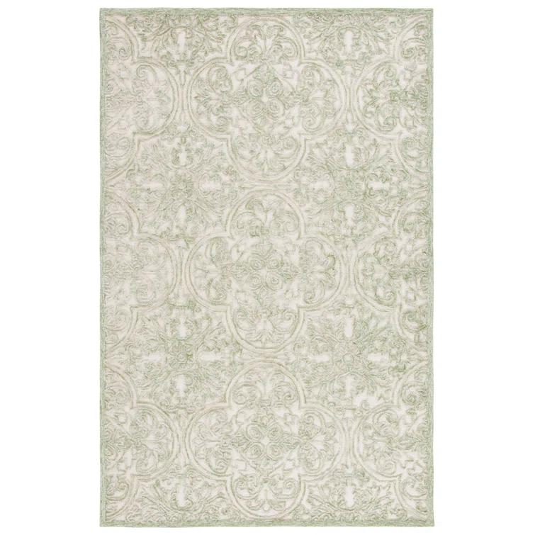 Martha Stewart Rugs Msr Trace Martha Stewart Hand Tufted Wool And Cotton With Latex Damask Rug