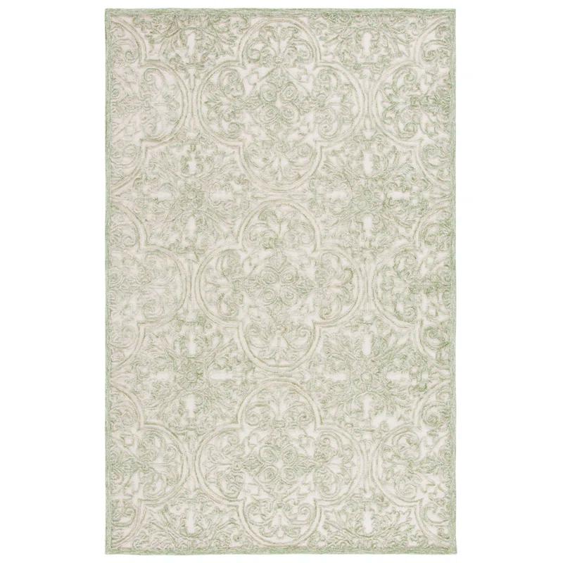 Martha Stewart Rugs Msr Trace Martha Stewart Hand Tufted Wool And Cotton With Latex Damask Rug