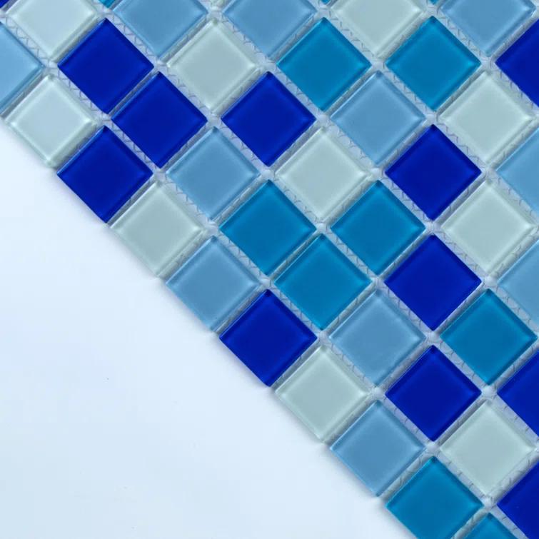 WS Tiles® 1" x 1" Straight Edge Glass Mosaic Tile