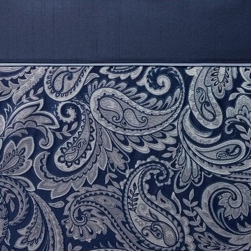 Madison Park Aubrey Paisley Jacquard Shower Curtain