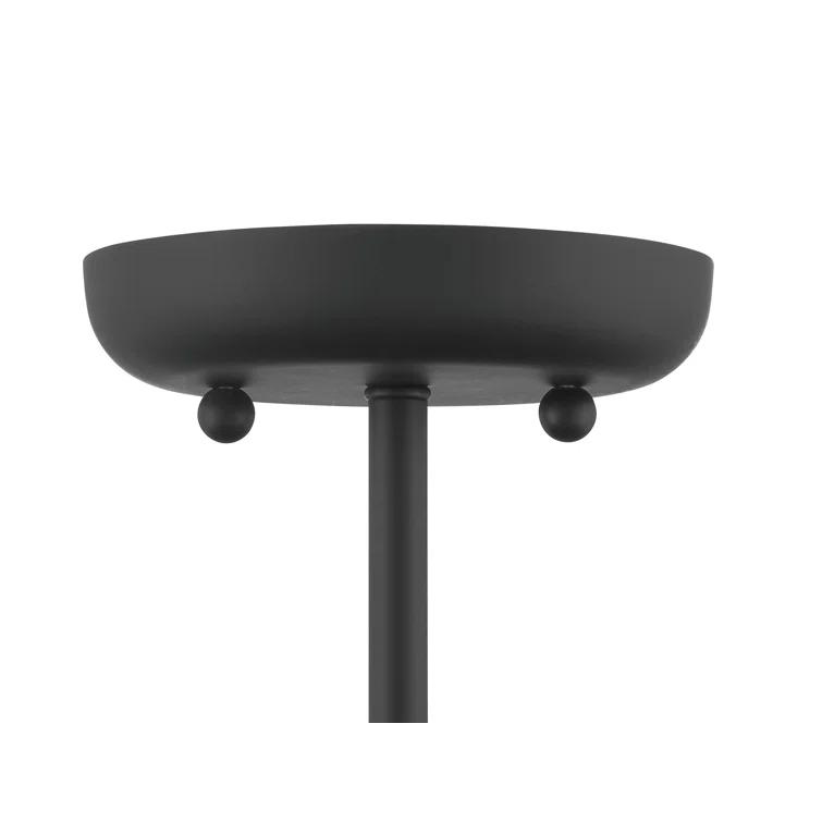 Shah Semi-Flush Mount Light - Black / 16" Dia