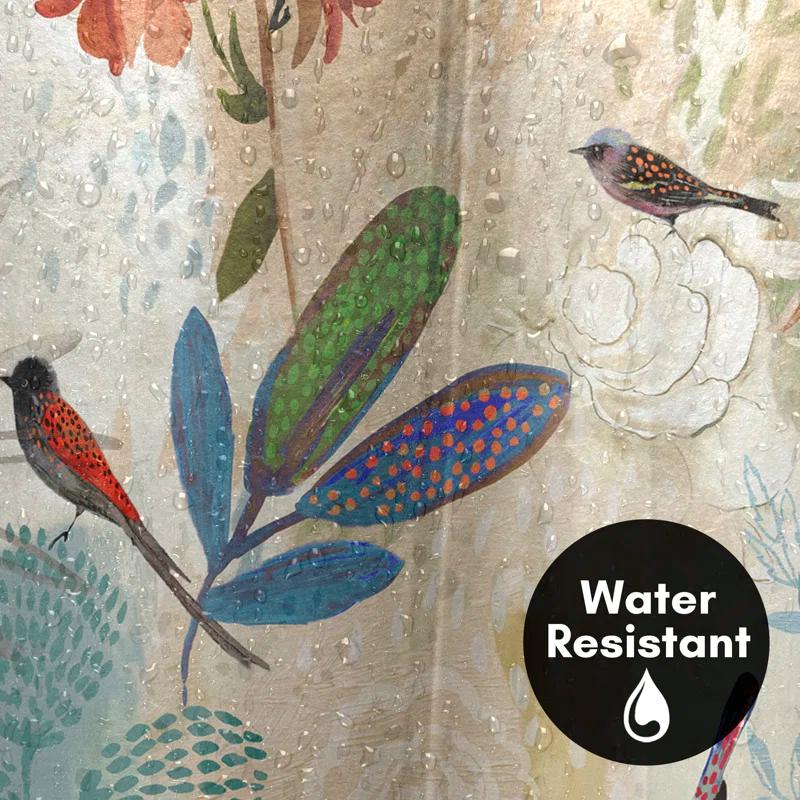 Floral Shower Curtain Where the Passion Flower Grows by PI Creative Art