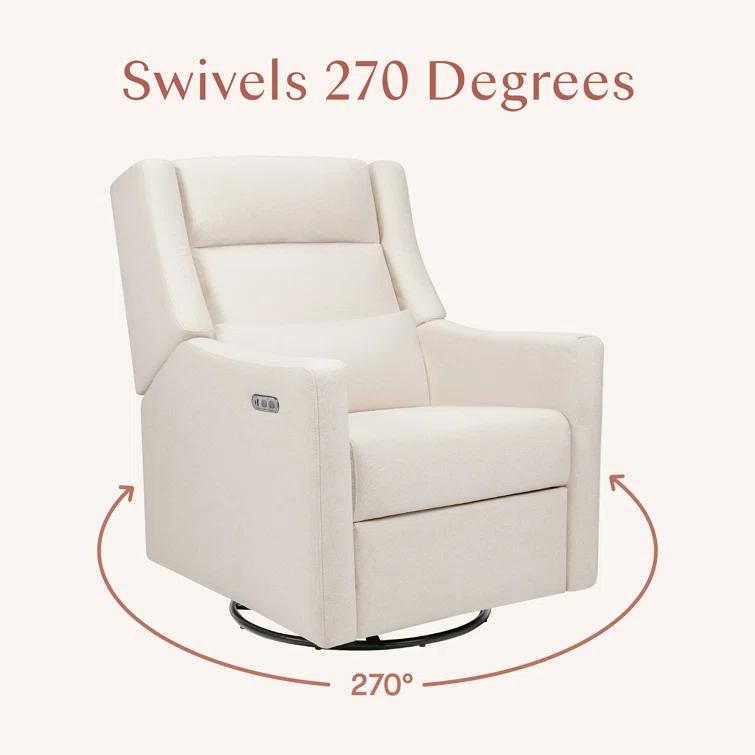 babyletto Kiwi Plus Power Recliner and Swivel Glider with Power Adjustable Headrest and USB Port | AllModern