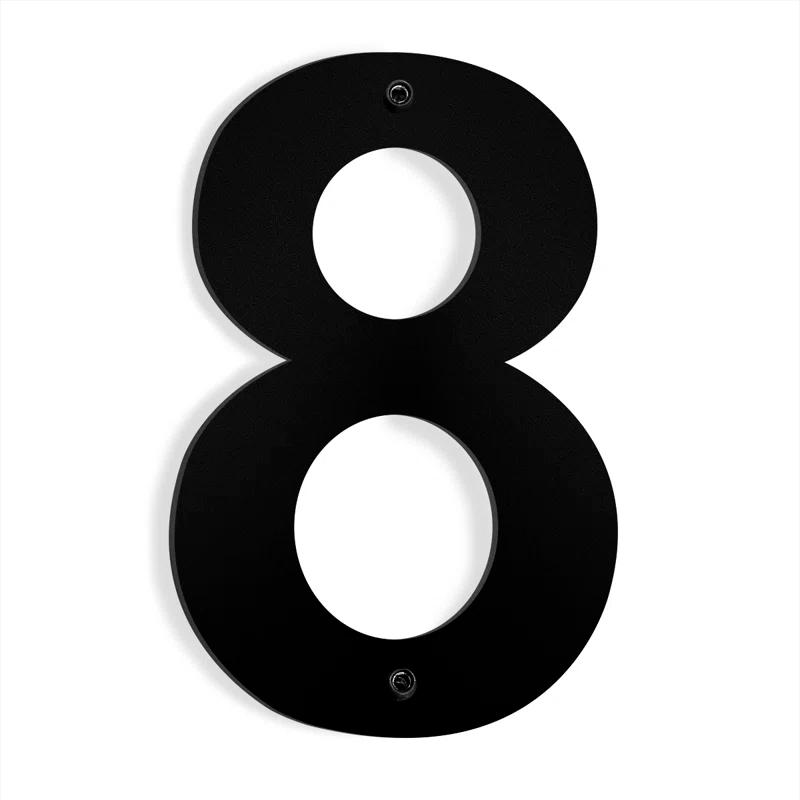 Barton 6'' H Stainless Steel House Number