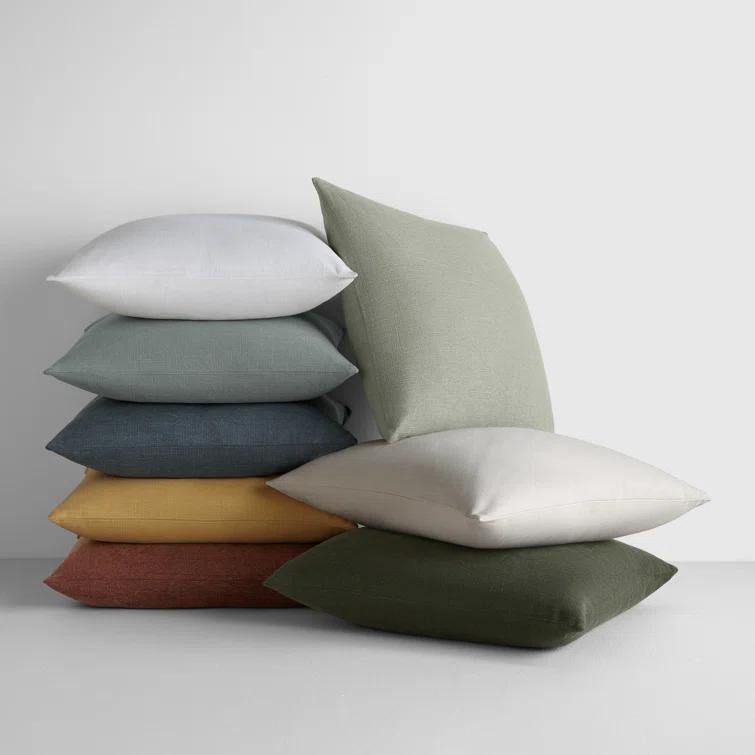 Becky Cameron Solid Cotton Throw Pillow