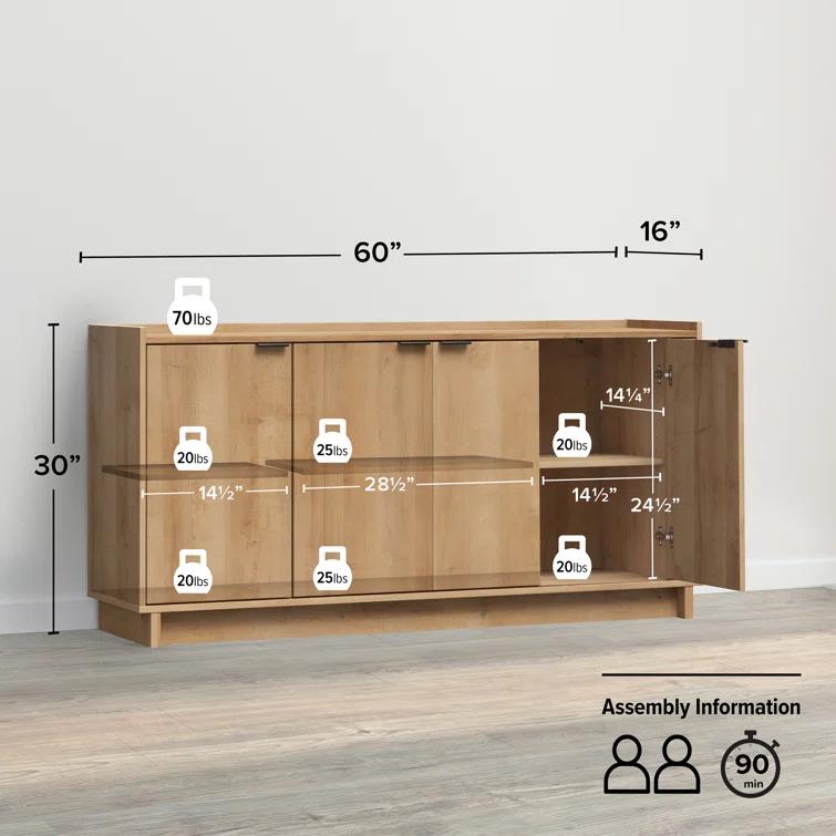 Wade Logan® Chaunta 60" Wide Sideboard