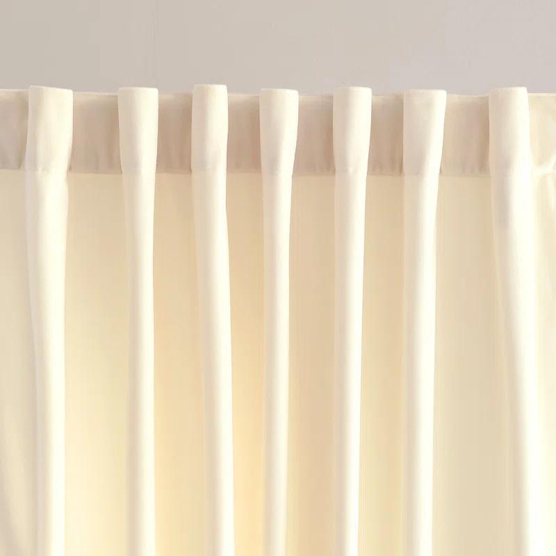Lush Decor Prima Velvet Solid Velvet Room Darkening Curtain Pair (Set of 2)