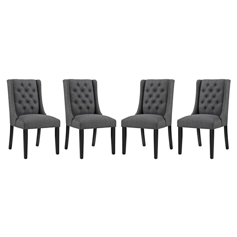 Modway Baronet Dining Chair Fabric Set of 4 by Modway