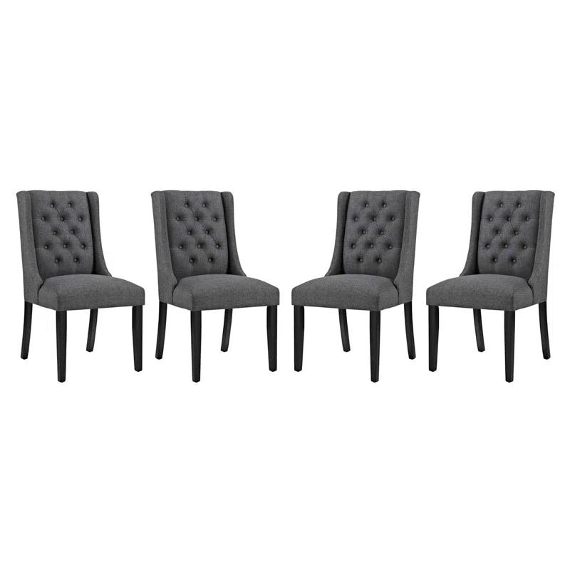 Modway Baronet Dining Chair Fabric Set of 4 by Modway