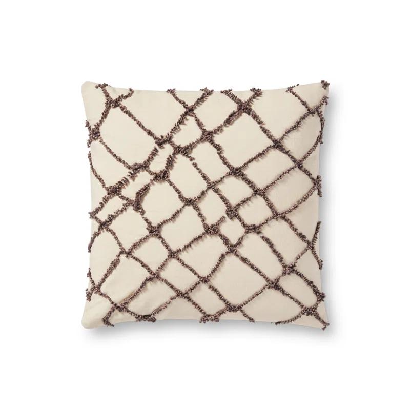 Geometric Cotton Throw Pillow