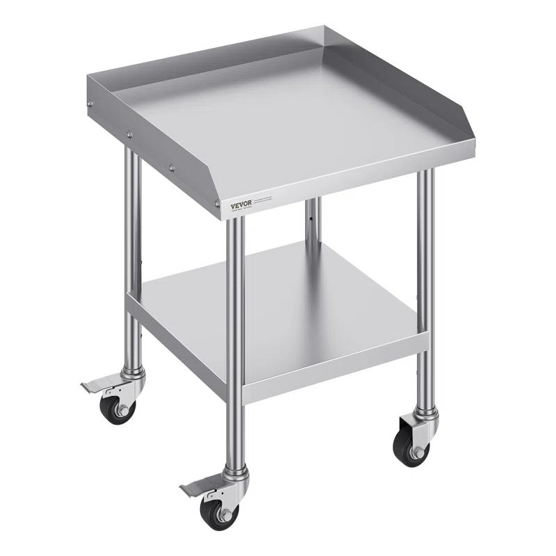 17 Stories 17 Stories Stainless Steel 24'' L x 24'' W x 30'' H Work Table