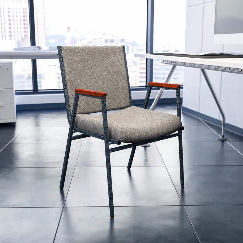 Flash Furniture Aliya Heavy Duty Stack Chair with Arms (Set of 4)