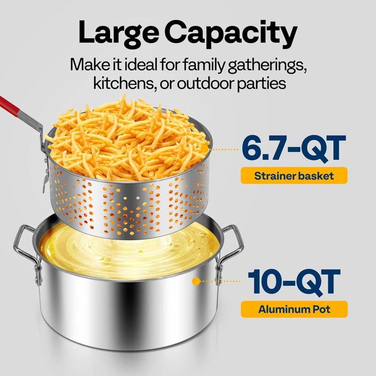 VIVOHOME Specstar Single Burner Liquid Propane Deep Fryer | Wayfair