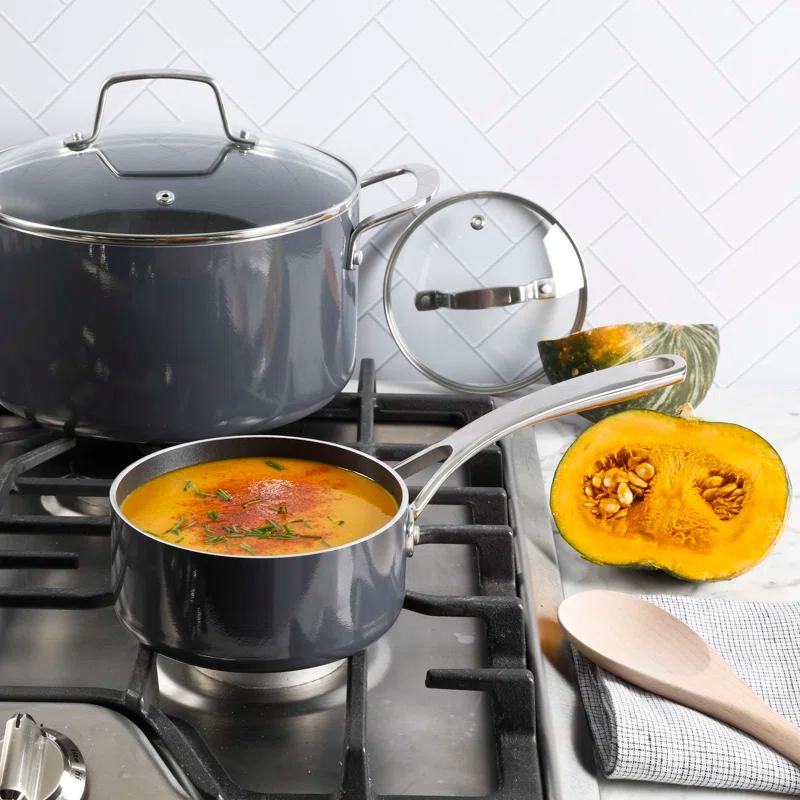 Martha Stewart 10 Piece Aluminum Nonstick Cookware Set