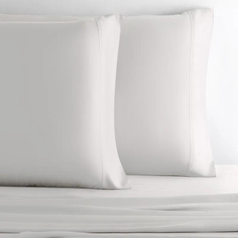 Cariloha Cariloha Retreat 2-Piece Sateen Pillowcase Set | Lyocell Material | Breathable, Corner Straps, Extra soft & Cooling