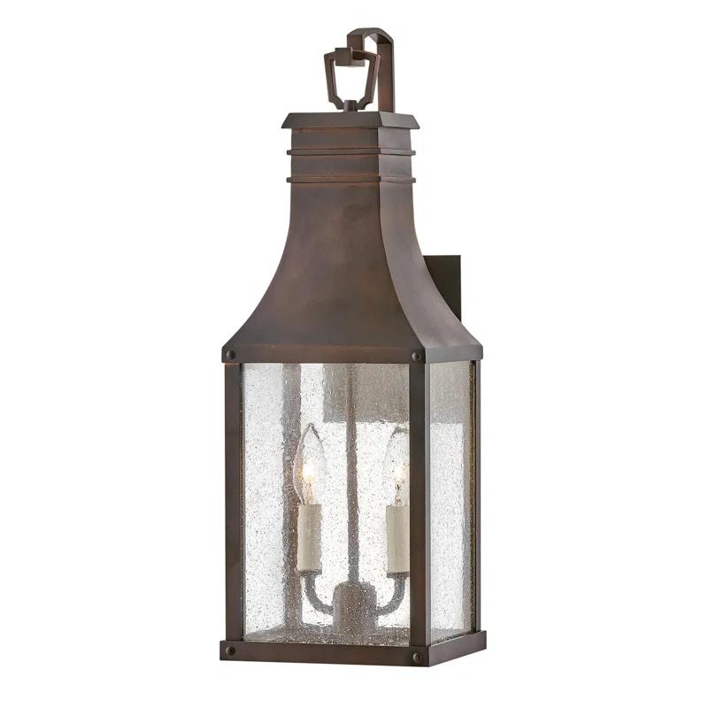Hinkley Beacon Hill 2 - Bulb 23" H Seeded Glass Outdoor Wall Lantern
