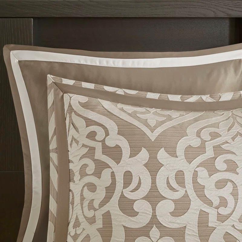 Madison Park Odette Jacquard 8 Piece Comforter Set