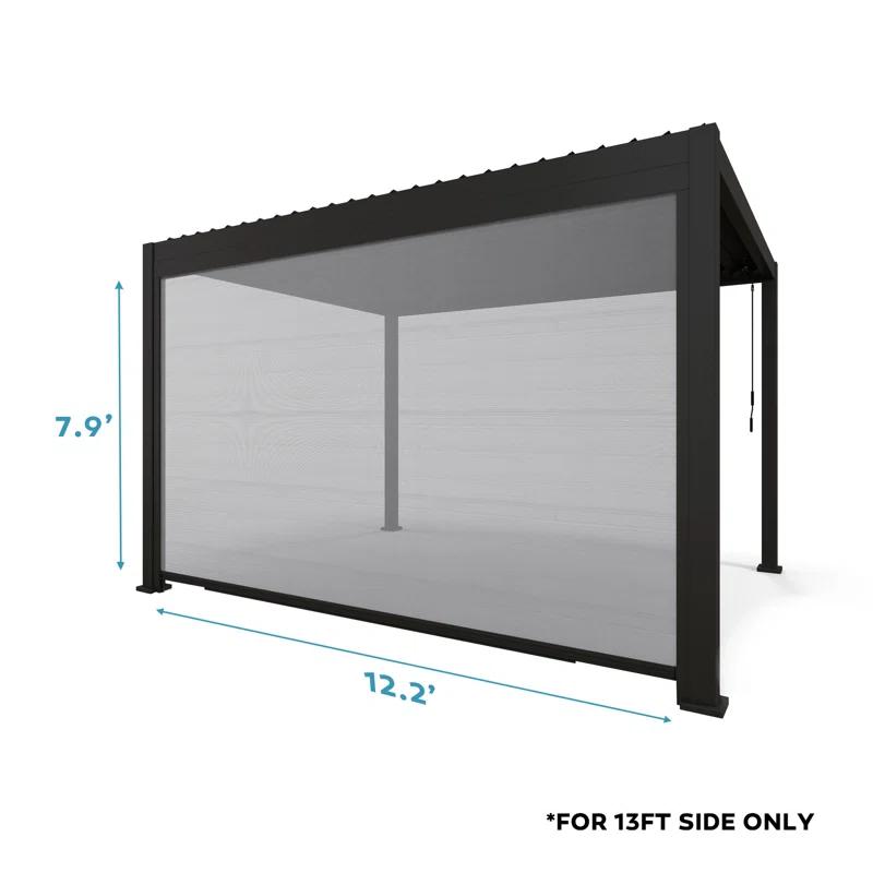 Mirador 111 Aluminum Pull Down Privacy Screen for Pergola