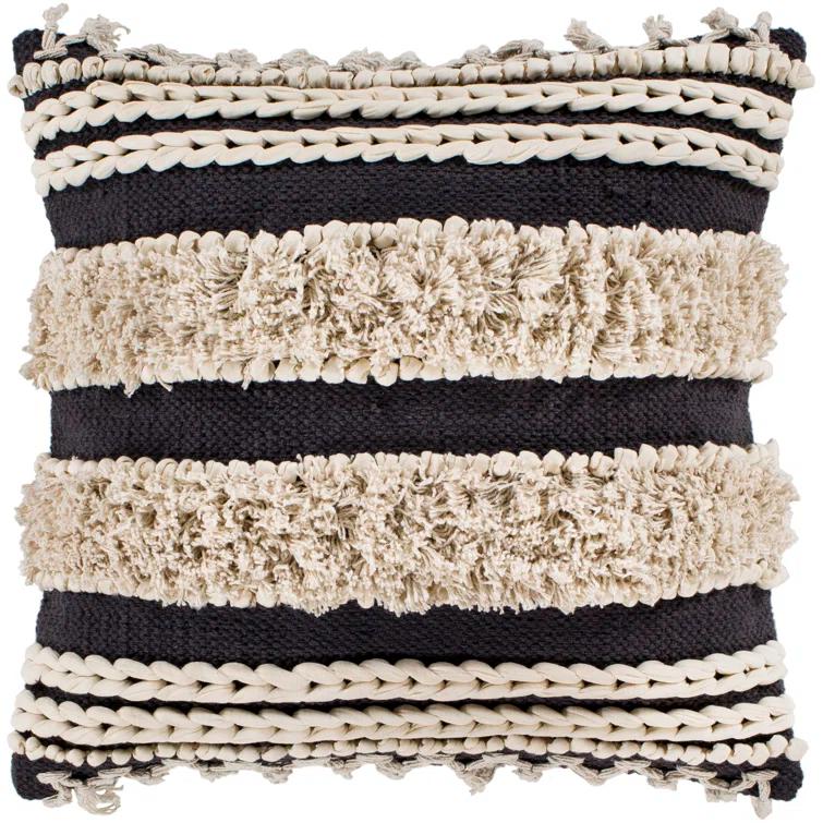 Joss & Main Venora Striped Cotton Throw Pillow