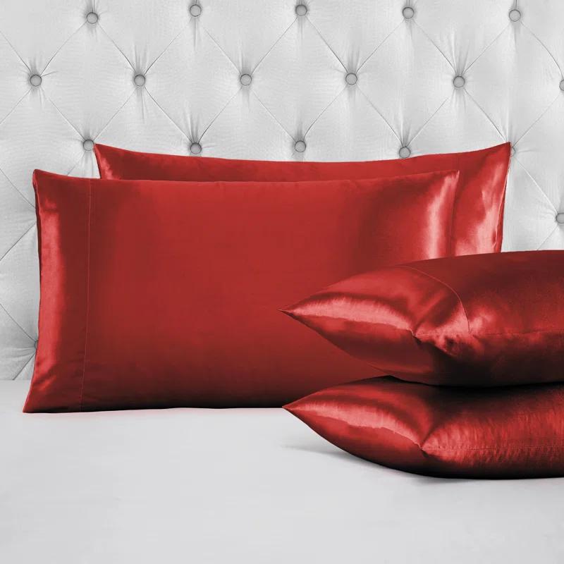 Juicy Couture Juicy Couture Silky Satin Pillows Case Sets with Envelope Closure (Set of 2)