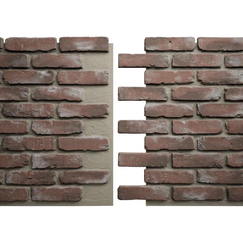 Ekena Millwork EverStone Aged Brick Faux Brick Panel
